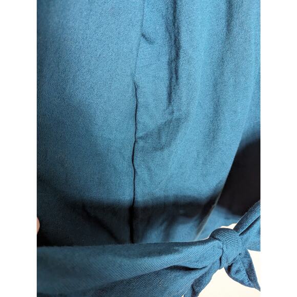 NWT J. Jill Faux Wrap Tie Pullover Long Sleeve Knit Top in Persian Blue - Picture 5 of 9